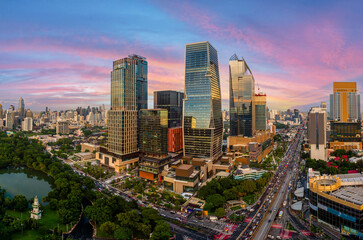 Fototapeta premium Background Bangkok city