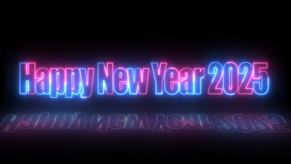 Glowing neon text 
