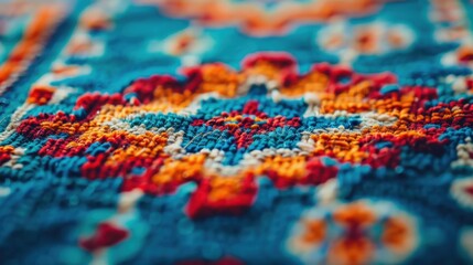 Obraz premium Carpet Cleaning: Using steam or dry cleaning, carpets are thoroughly cleaned, removing stains and allergens, and helping to extend the life of the fabric. 