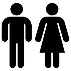 Toilet line icons set.