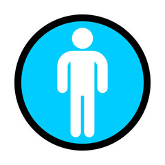 male sign button icon