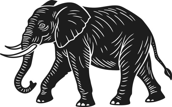 recommend clip art: Elephant silhouette