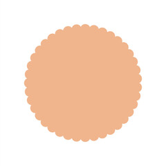 白色の円形のレースのフレームの背景素材