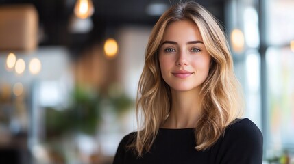 Obraz premium Woman Ethical AI in Customer Service creating transparent and reliable solutions for consumers