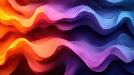 Fototapeta premium Captivating Abstract Waves of Vibrant Color and Fluid Motion