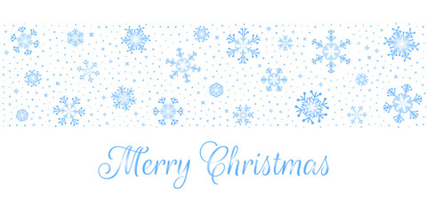 Celebrate the New Year with a greeting card showcasing a abstract winter backdrop, elegantly decorated with falling snowflakes for a festive and cozy touch.