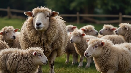 Fototapeta premium Sheep Flock