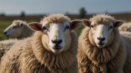 Fototapeta premium Sheep Flock