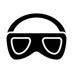 Army Goggles Solid Icon