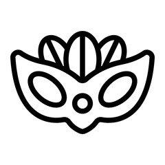 Carnival Mask Line Icon