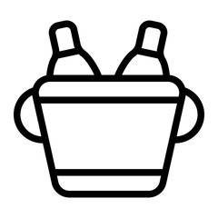Champagne Line Icon