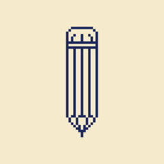 this is pencil icon in pixel art with simple color this item good for presentations,stickers, icons, t shirt design,game asset,logo and your project.