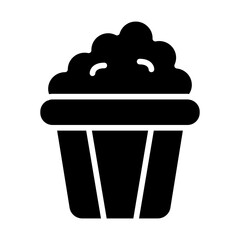 Popcorn Solid Icon