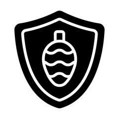 Safety Pinecone Solid Icon