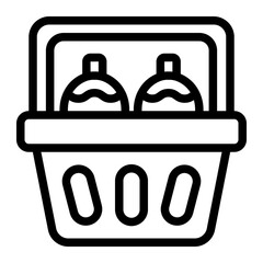 Shopping Pinecone Line Icon