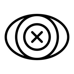 Vision Fallacy Line Icon