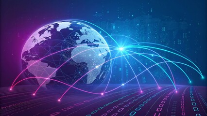 Obraz premium background with globe