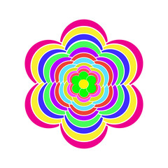 flower, vector, icon