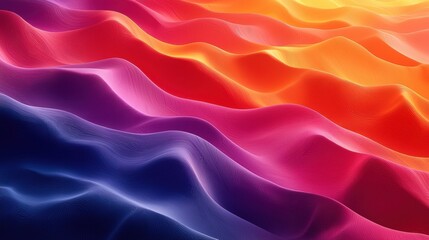 Obraz premium Mesmerizing Waves of Vibrant Digital