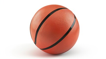 Fototapeta premium Basketball background with white background, basketball sport concept.