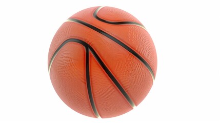 Fototapeta premium Basketball background with white background, basketball sport concept.