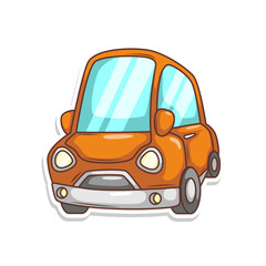 cartoon cute car transportation illustration art