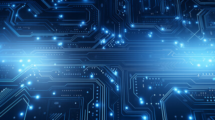 An intricate digital design featuring a network of glowing blue lines and geometric shapes on a dark background. This artwork is ideal for tech-related themes, backgrounds, or digital interfaces.