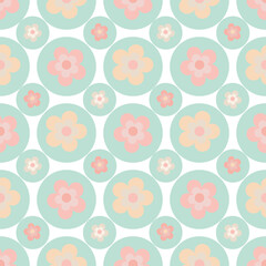 Simple Cute Flower Seamless Patterns