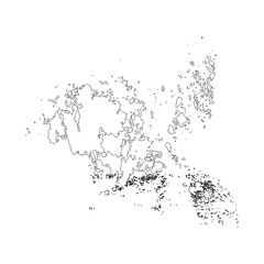 Aland blank outline map