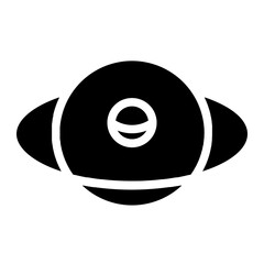 Planet Space Stars Glyph Icon