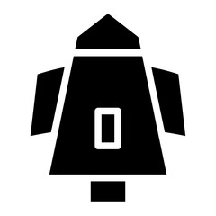 Rocket Shuttle Space Glyph Icon