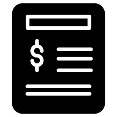 Contract Document Law Glyph Icon