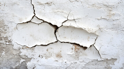 Obraz premium Grunge Aged Cracked Wall Texture with Natural Weathering 