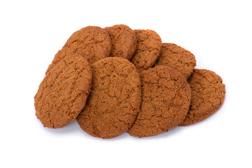Heap of fresh oatmeal cookies