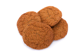 Heap of fresh oatmeal cookies