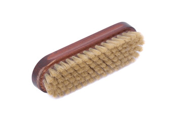 Wooden shoe shine polish brush