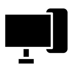 Screen Desktop Hardware Glyph Icon