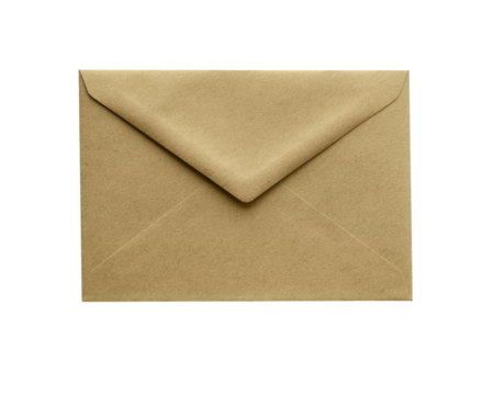 Closed craft envelope top view