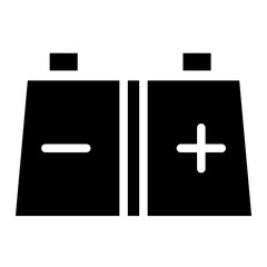 Battery Energy Industrial Glyph Icon