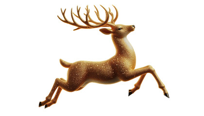Elegant Golden Stag For Holiday Design