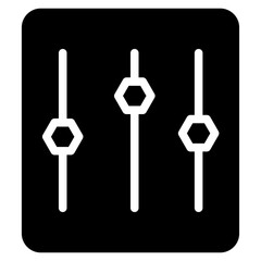 Business Control Factory Glyph Icon