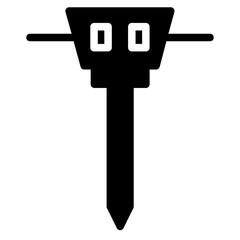 Construction Industry Tool Glyph Icon