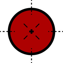 Crosshair gun sight icon image