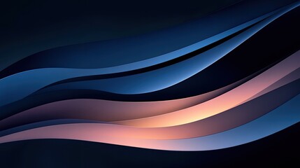 Naklejka premium Fluid Color Waves on Dark Background for Abstract Art Creation