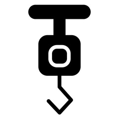 Factory Industry Machine Glyph Icon