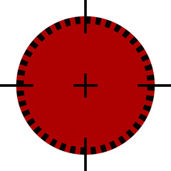 Crosshair gun sight icon image
