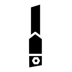 Paper Cutter Tool Glyph Icon