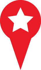 Map Pin icon. Pointer Navigation Symbol. Flag Mark, Place Location Pictogram. Thumbtack Sign. GPS Tag. Marker Point on Map. Vector Illustration.