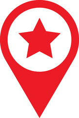 Map Pin icon. Pointer Navigation Symbol. Flag Mark, Place Location Pictogram. Thumbtack Sign. GPS Tag. Marker Point on Map. Vector Illustration.