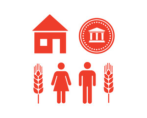 SDG Goal 5 Gender Equality Vector with Targets and Icons